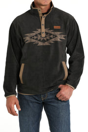 Cinch Men's Charcoal Polar Fleece Pullover