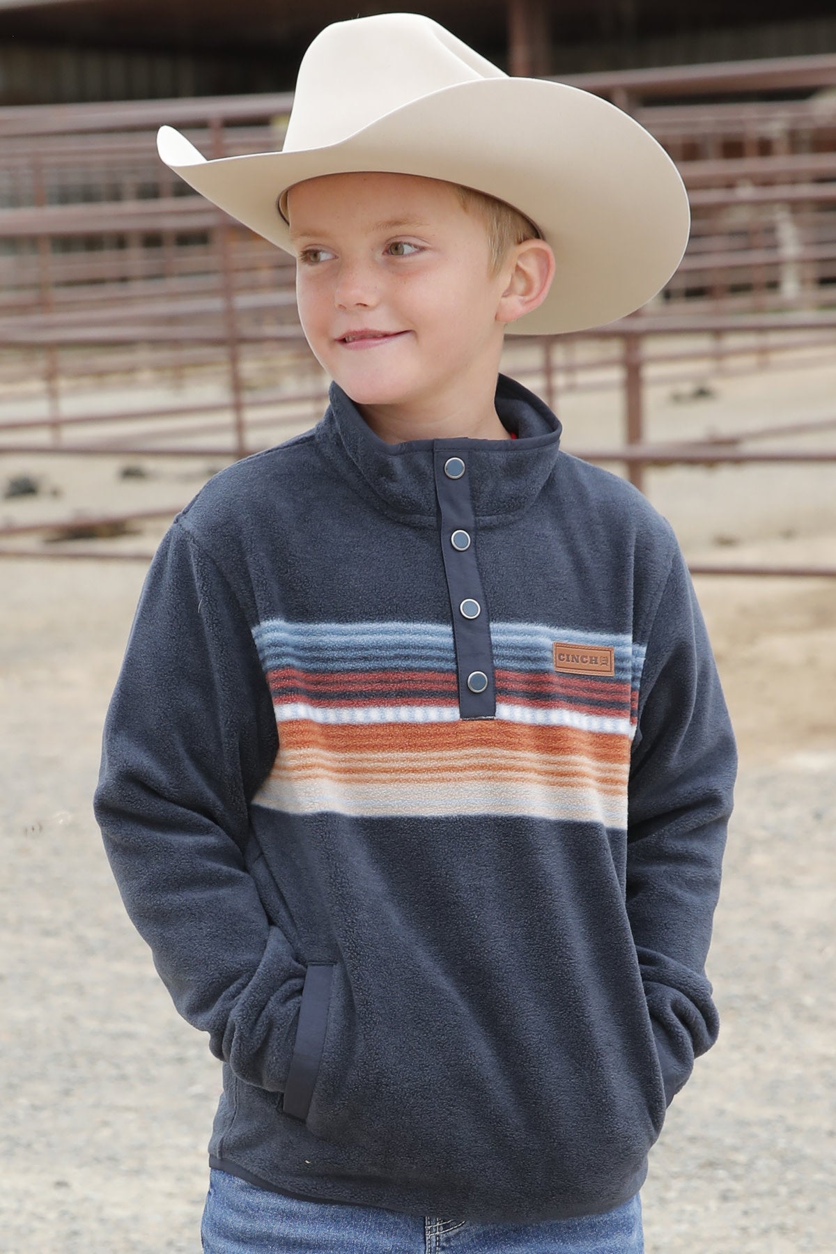 Cinch Boys Polar Fleece Navy