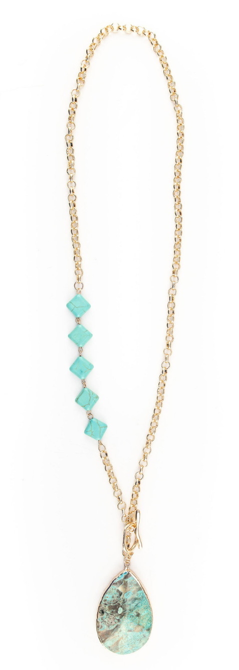 West & Co. Turquoise Pendant Necklace