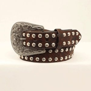 Nocona Women's Brown Studded Western Belt