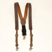 Men's Brown Leather Suspenders