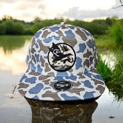 Clark Fishing Clothing Duck Camo 7 Panel Duck Hunting Cap