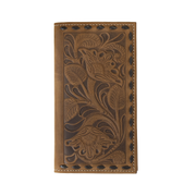 Nocona Men's Floral Embossed Rodeo Wallet