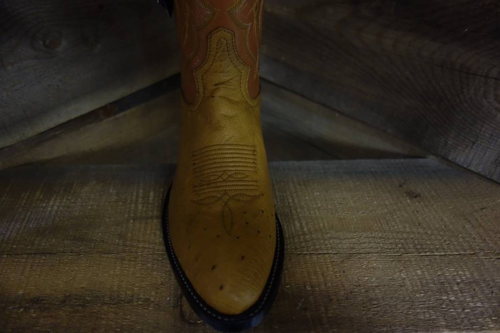 Men's Smooth Ostrich Western Boot C3.