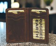 Rugged Earth Men's Small Leather Credit Card Wallet