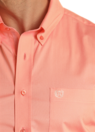 Panhandle Men's Melon Short Sleeve Shirt