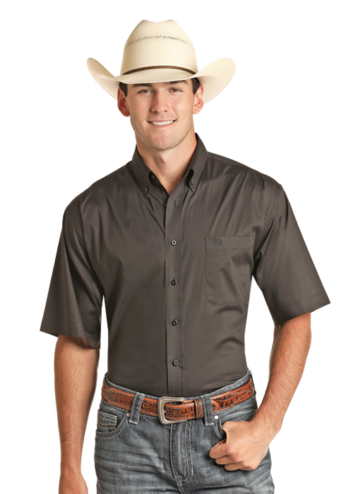 Panhandle Men's Melon Short Sleeve Shirt