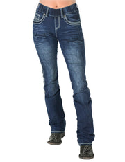 Cowgirl Tuff Women's Pull-On Hurricane Bootcut Jean