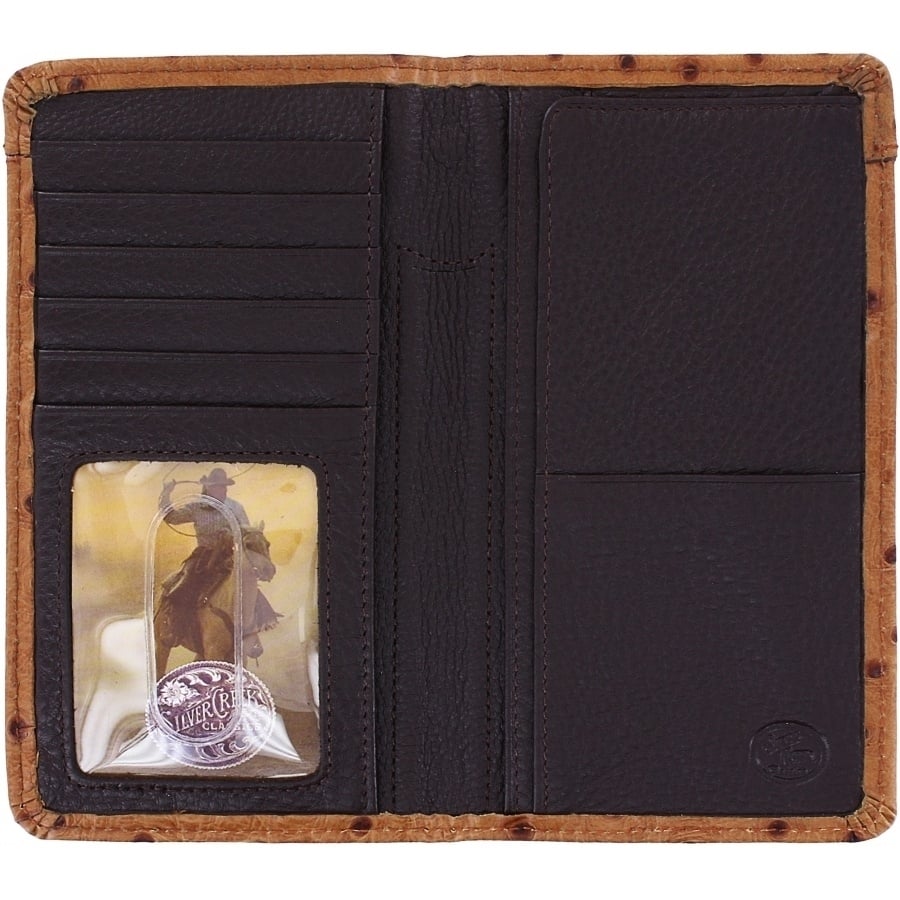 Silver Creek Men's Ostrich Print Rodeo Wallet