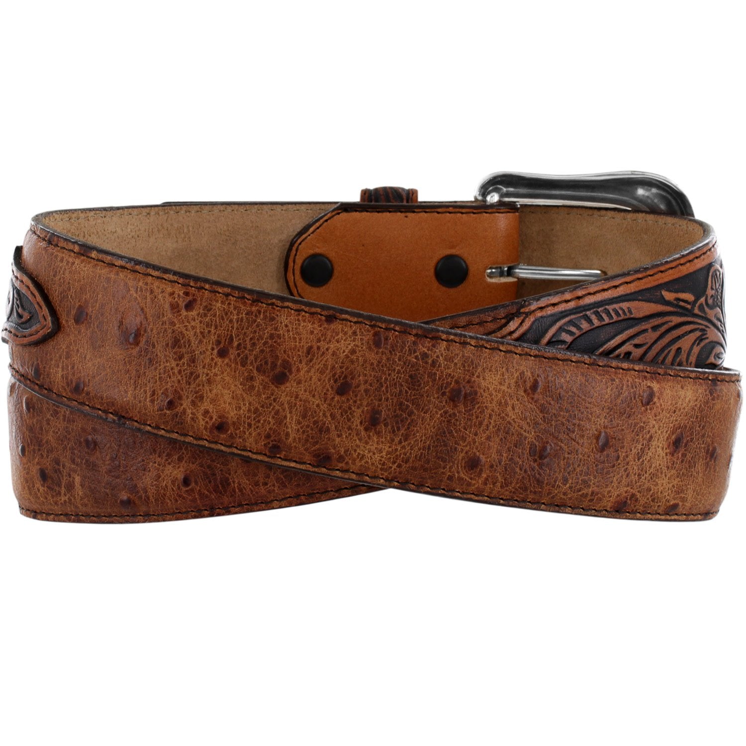 Men's Rustic Ostrich Belt