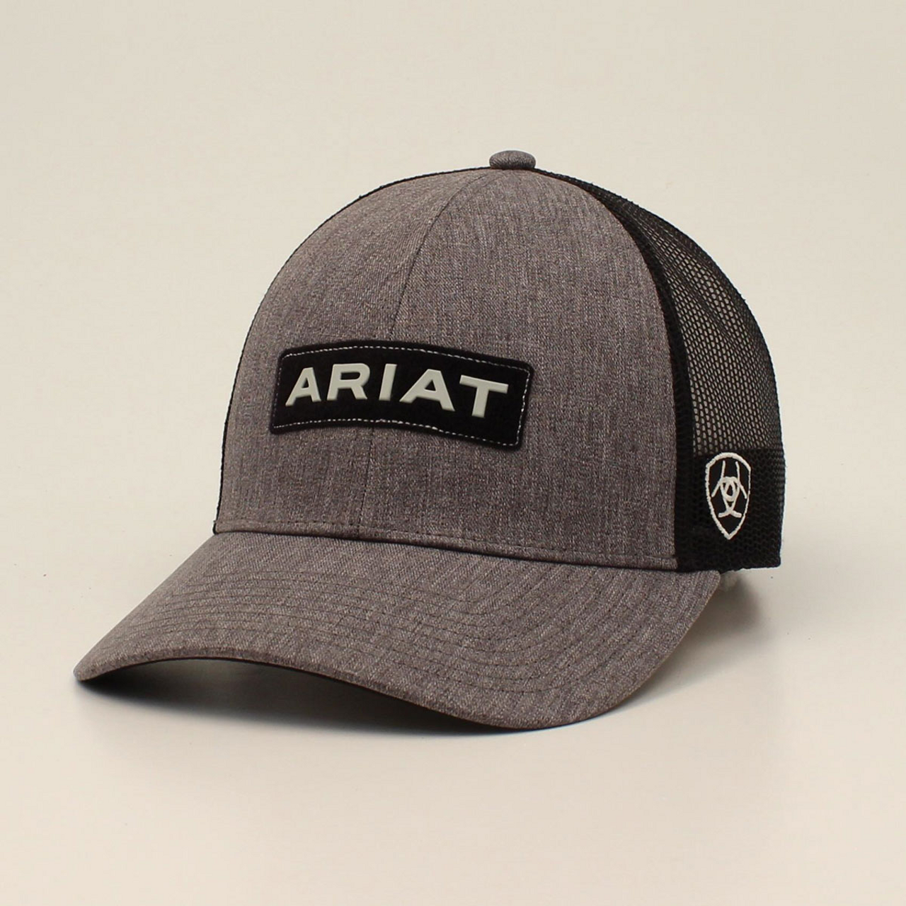 Ariat Men's Grey and Black Trucker Cap