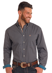 Panhandle Men's Patterned Long Sleeve Shirt