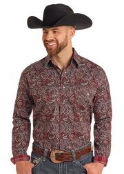 Rock & Roll Cowboy Men's Paisley Snap Shirt