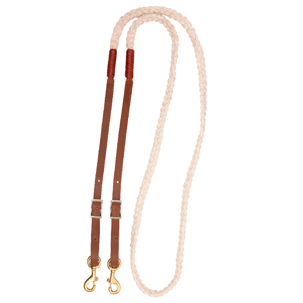 Latigo Leather Braided Roping Reins