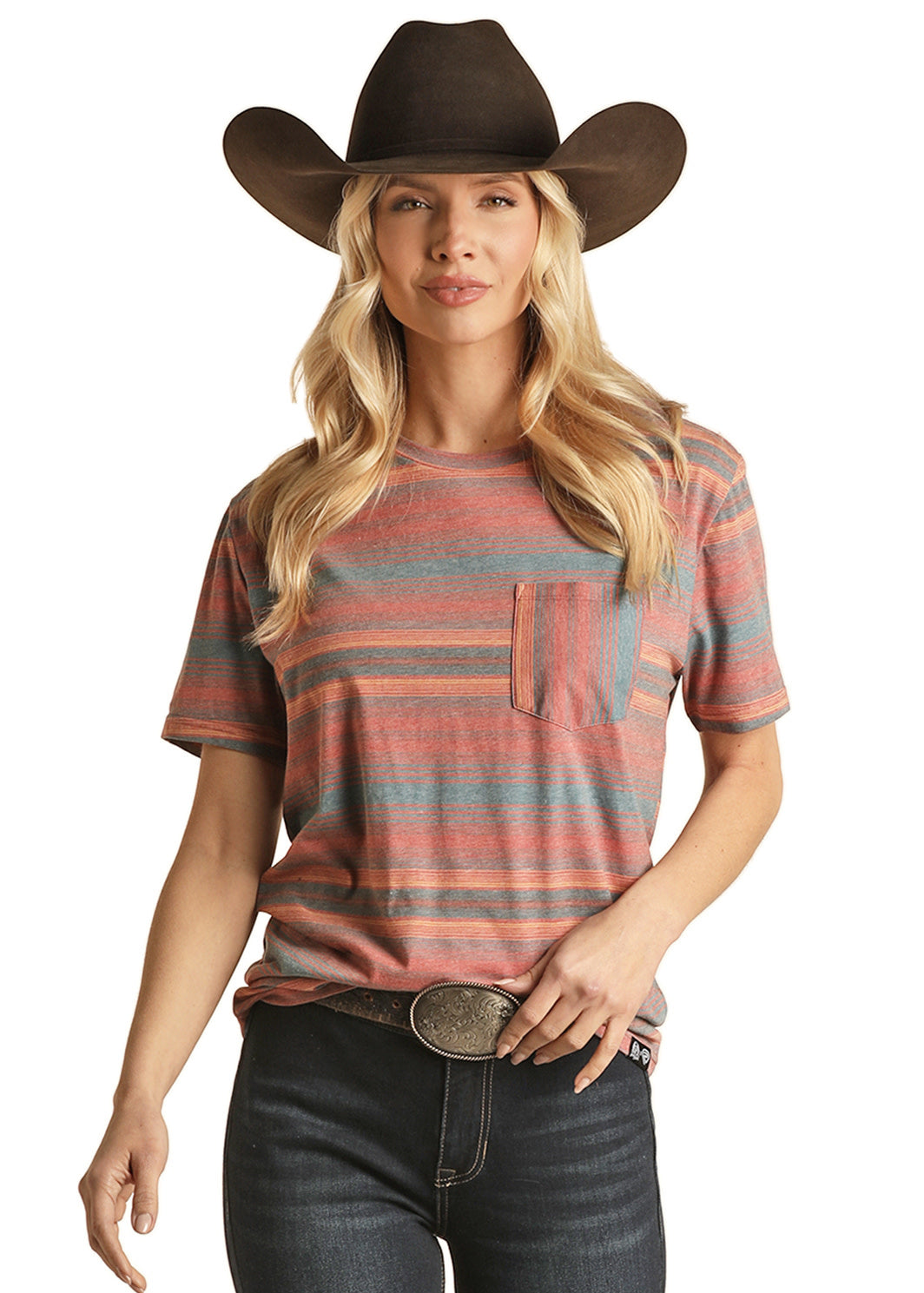 Rock & Roll Dale Brisby Striped Tee C3