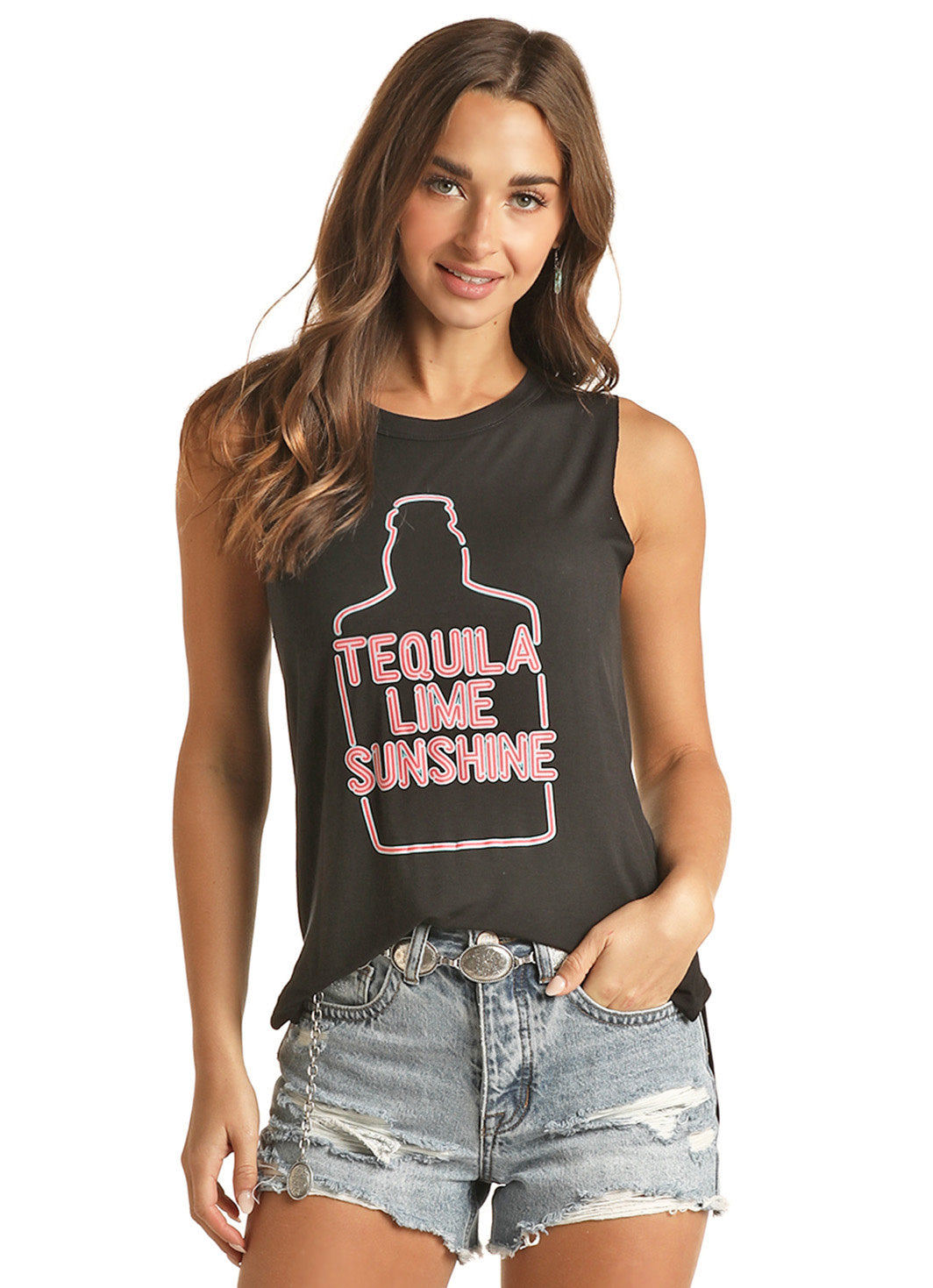 Rock & Roll Cowgirl Ladies Tank C4