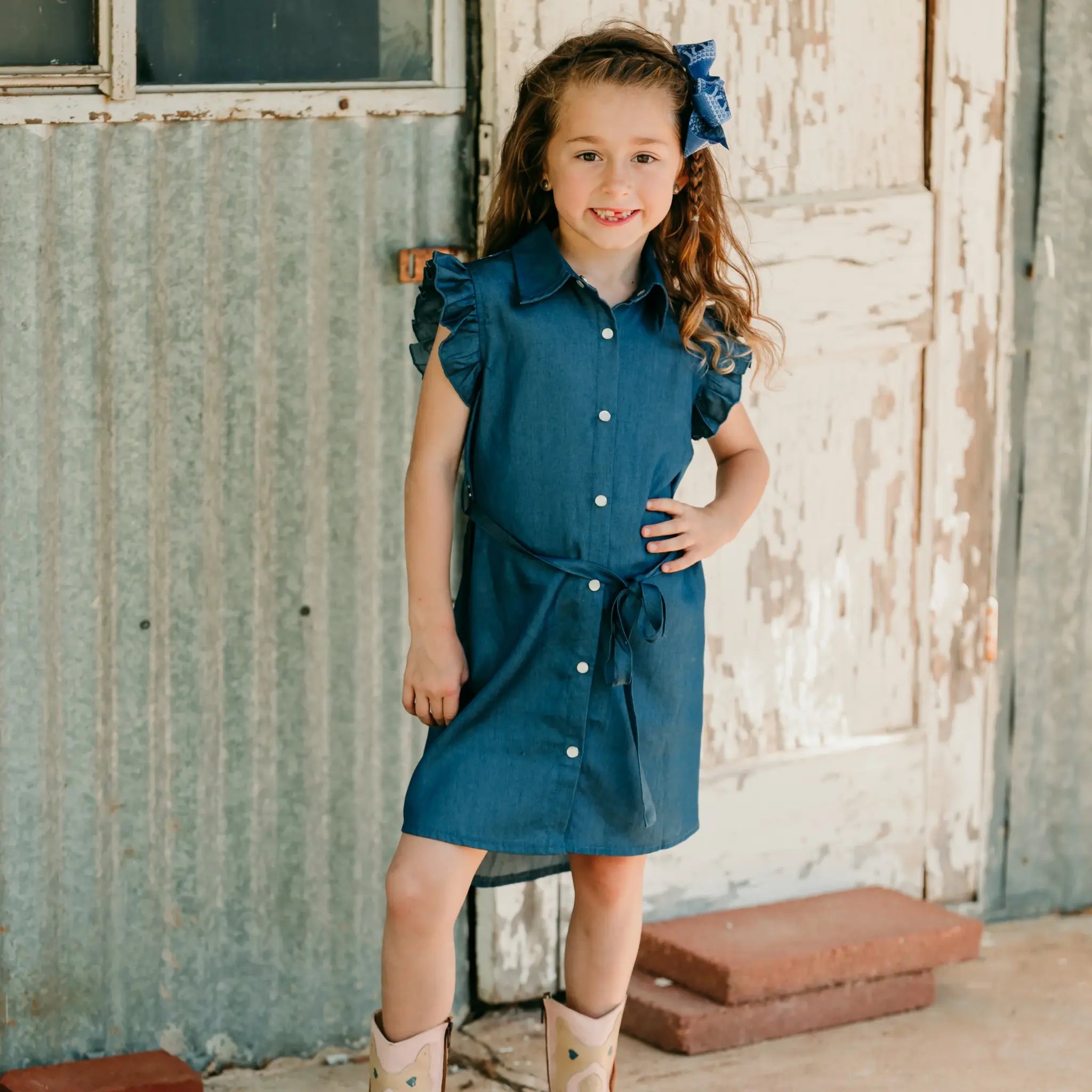 Shea Baby Infant/Toddler Girl's Denim Dress