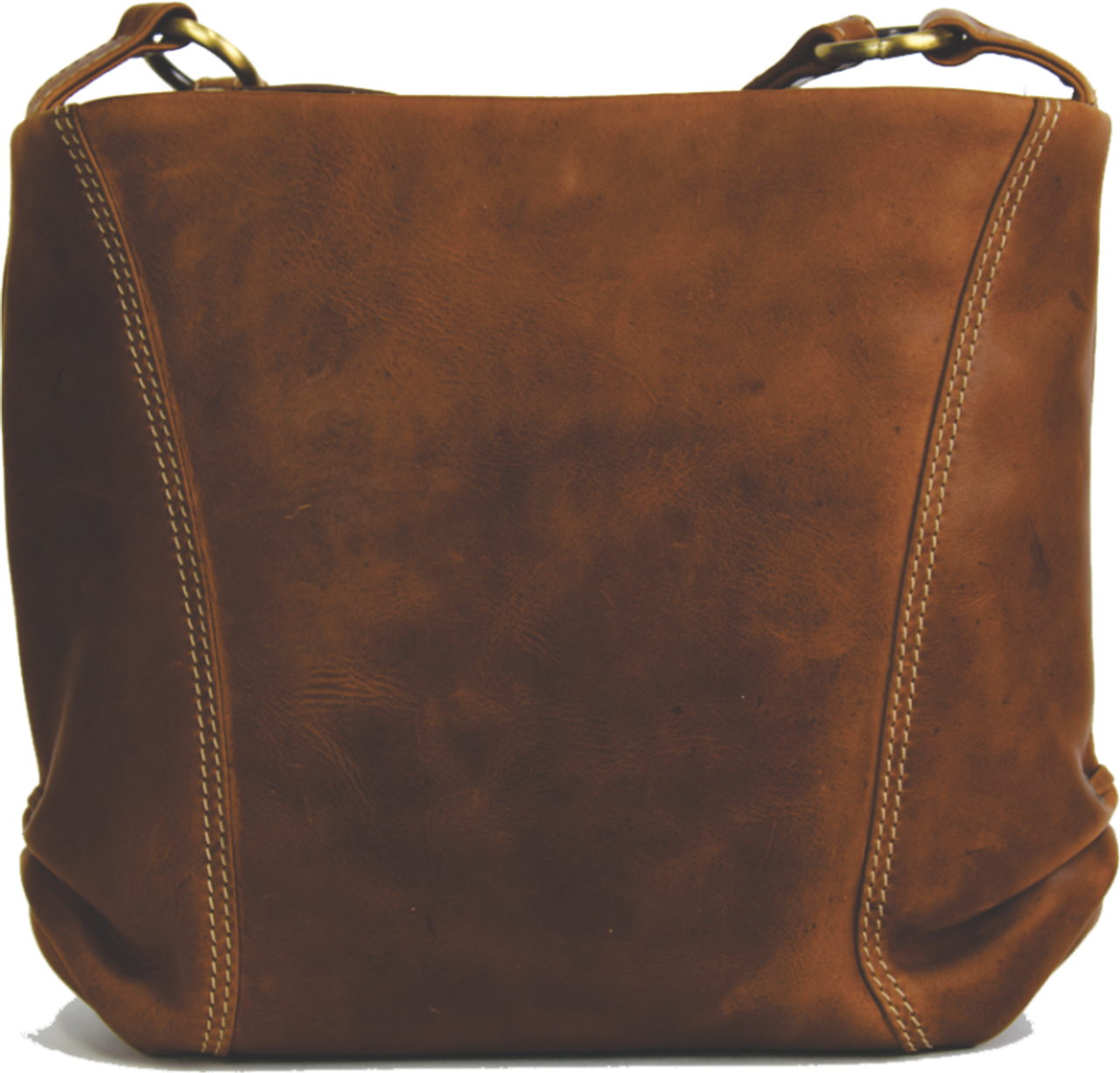 Rugged Earth Leather Concealed Carry Crossbody Purse