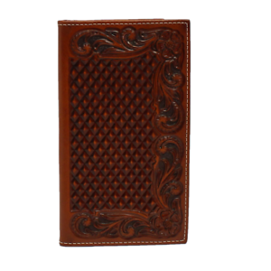 Ariat Basketweave and Floral Rodeo Wallet