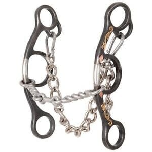 Classic Equine Diamond Twisted Wire Dogbone Gag Bit.