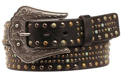 Nocona Women's Dotted Black Belt