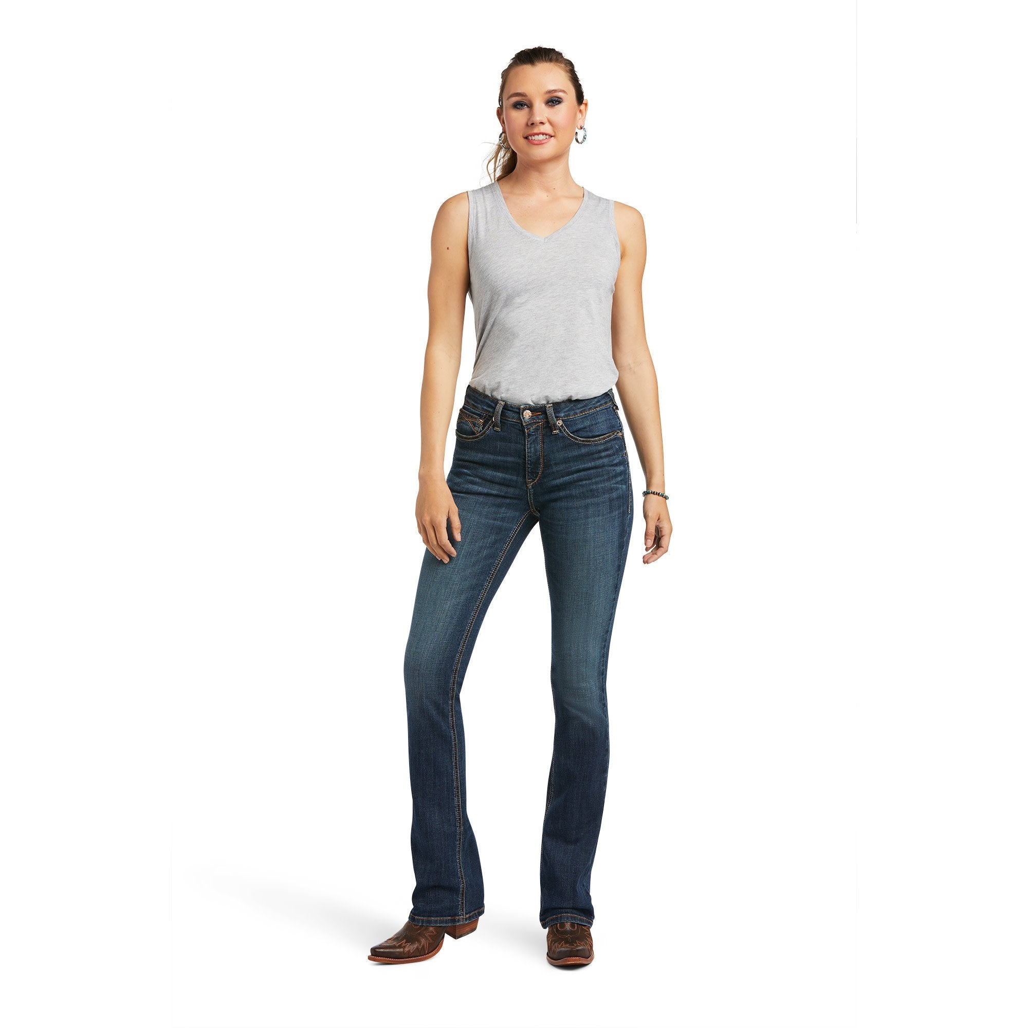 Ariat Ladies R.E.A.L. High Rise Fernanda Boot Cut Jean