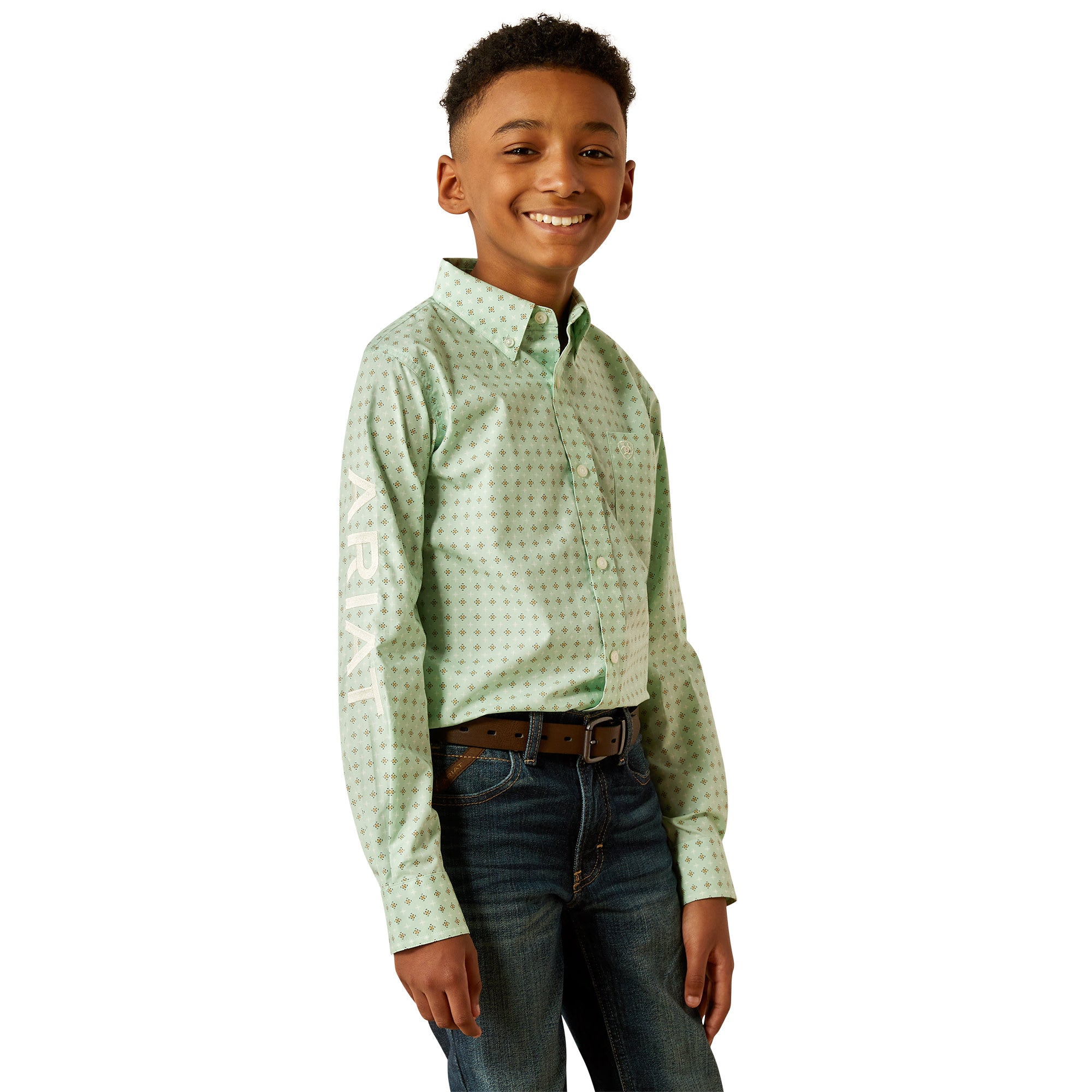 Ariat Boy's Pierson Classic Fit Button Down Shirt