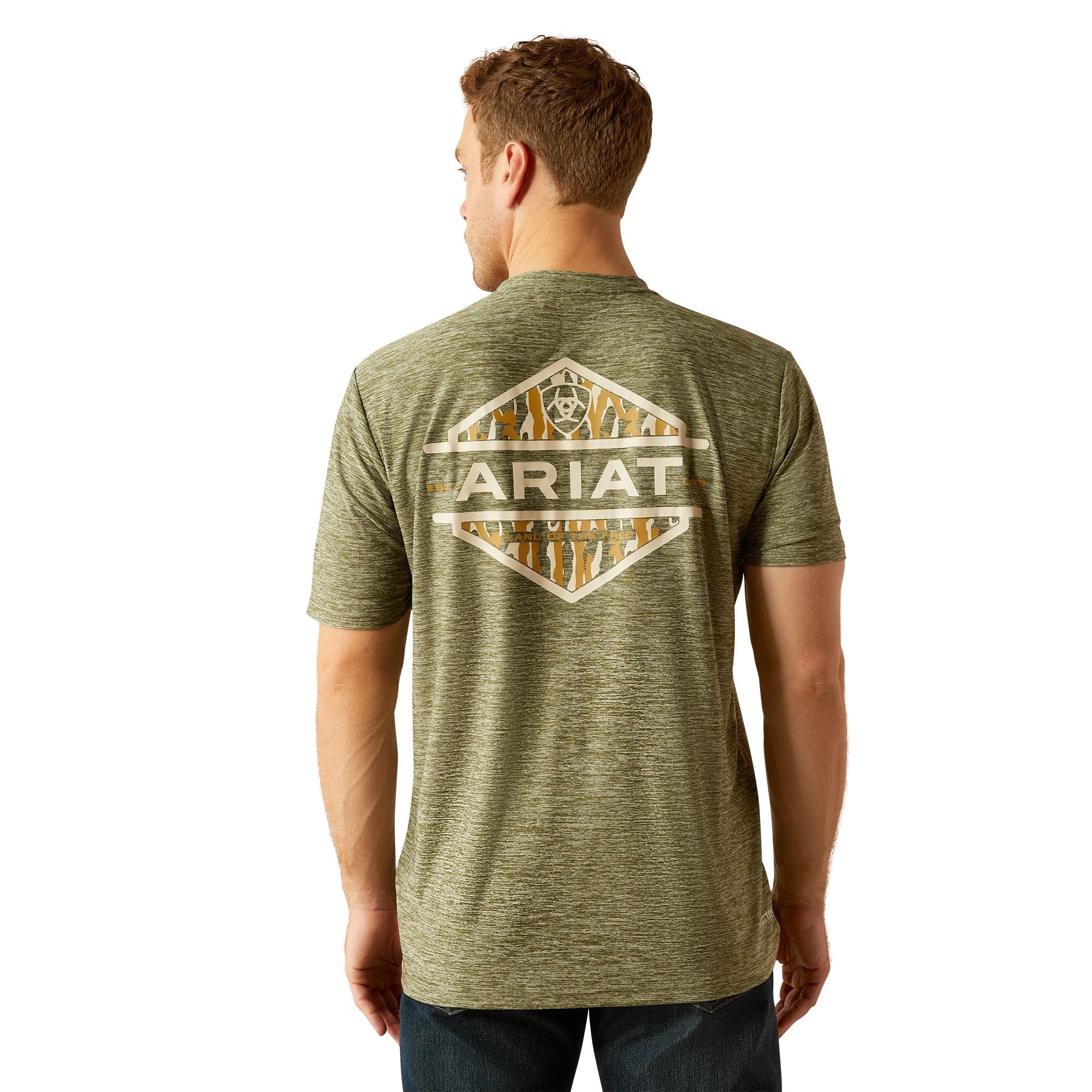 Ariat Men's Tree Bark Camo Charger Tee