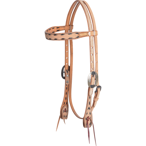 Cashel Buck Stitch Browband Headstall.