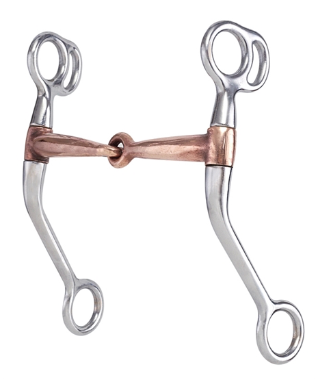 AHE Copper Snaffle Shanked Bit