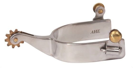 AHE Men's Solid Silver Roping Spur