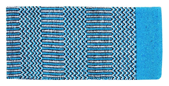 AHE Double Weave Turquoise Black Saddle Blanket.