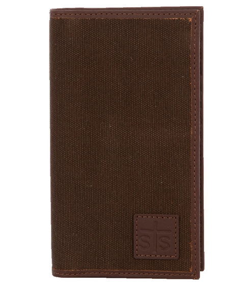 Chocolate Canvas Long Bifold