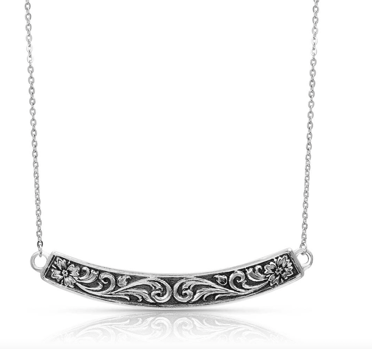 Montana SS Wildflower Bar Necklace.