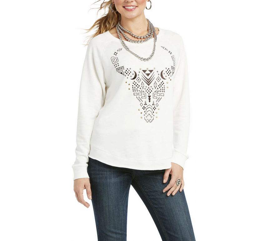 Ariat Women's Getter Done Burnout Sweatshirt