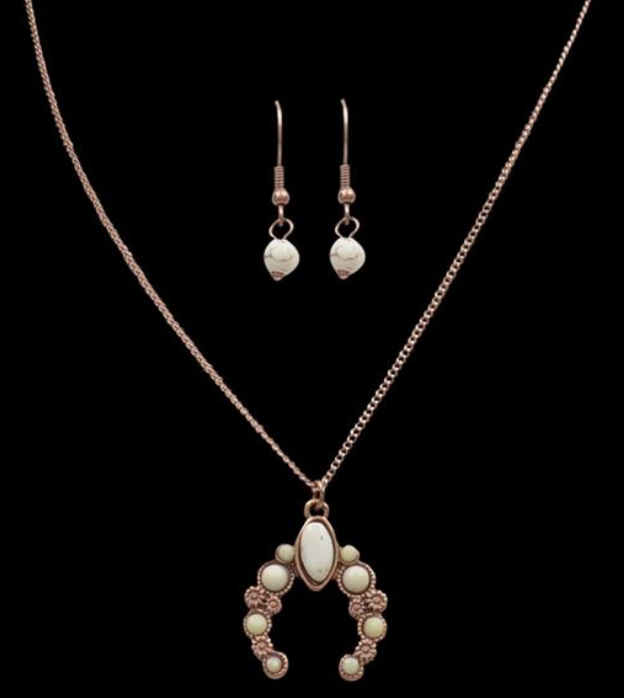 Silver Strike Squash Blossom Necklace Set