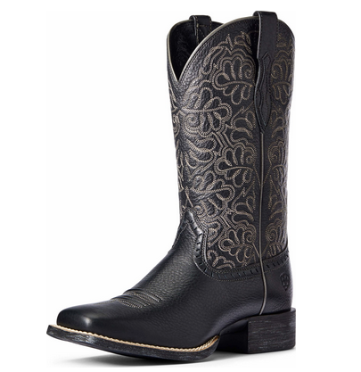 Ariat Ladies Black Round Up Remuda Boot