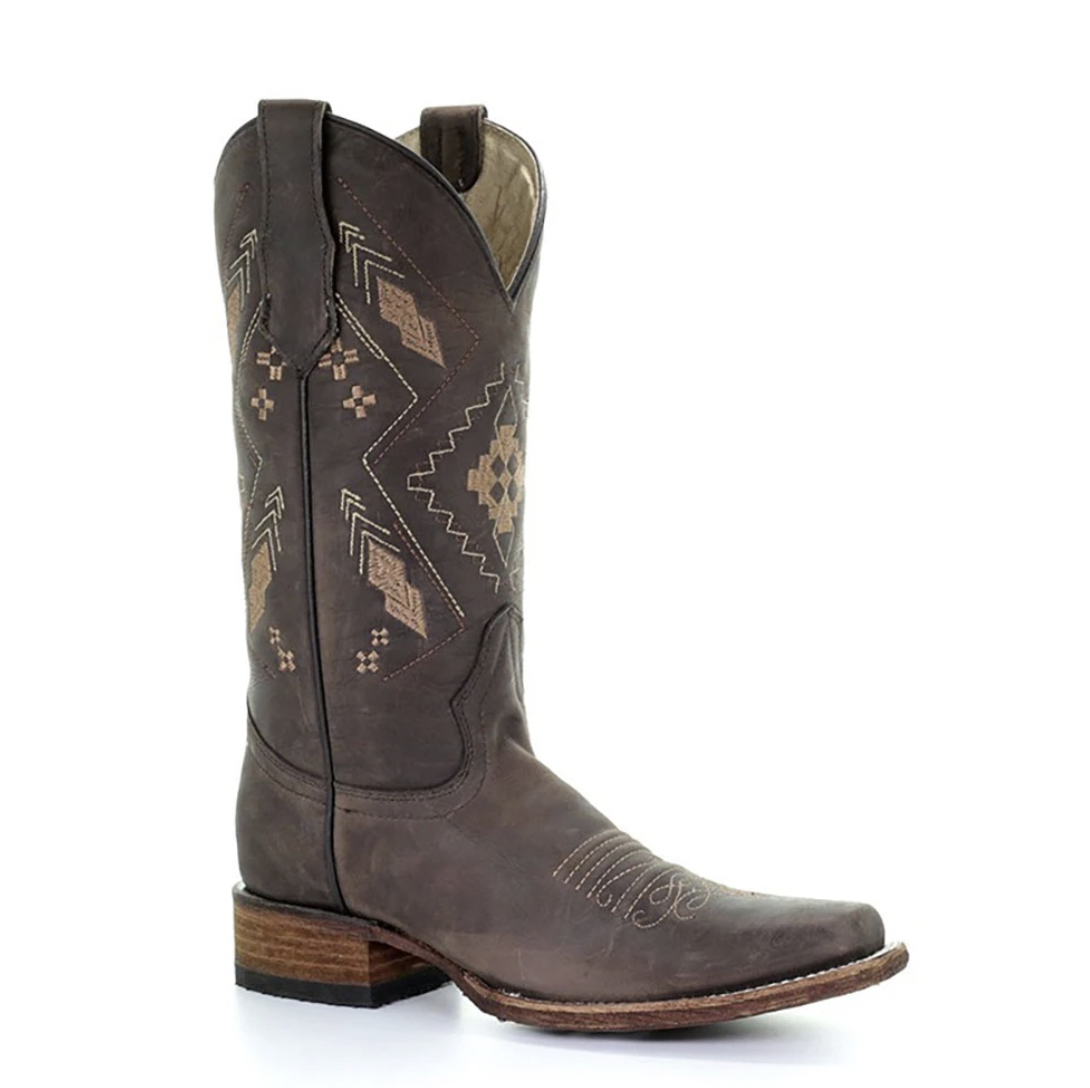 Corral Ladies Chocolate Embroidered Boot