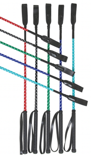 AHE 30'' Striped Assorted Colors Riding Crop