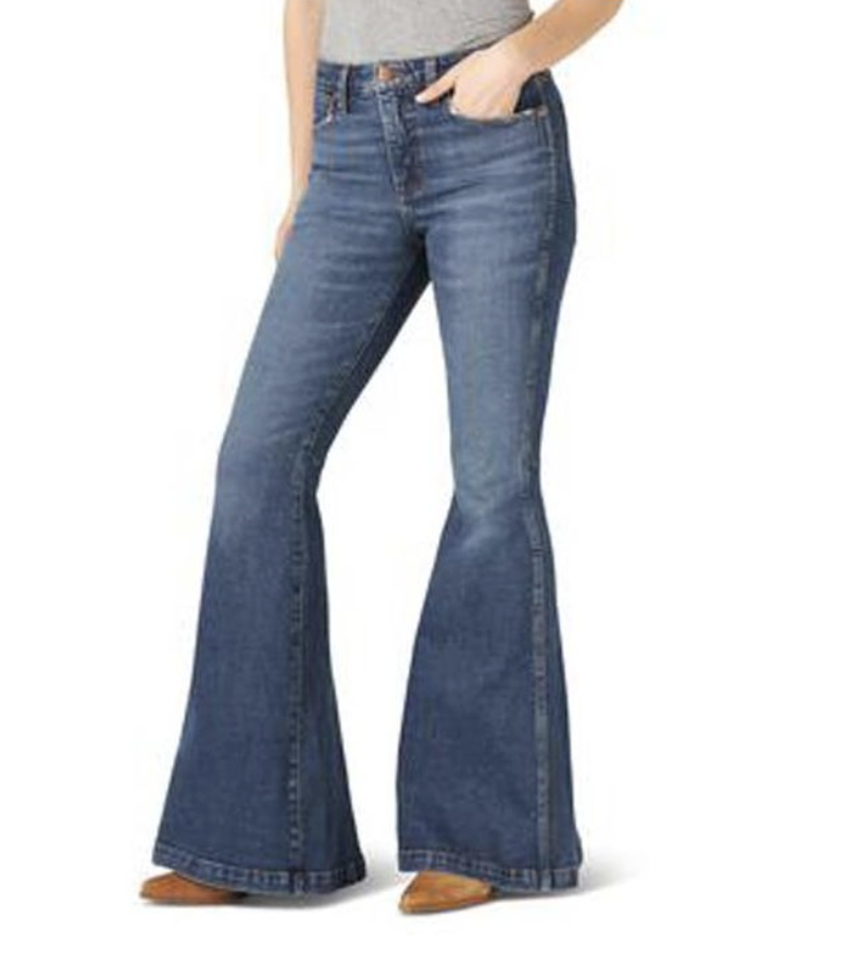 Wrangler Ladies Retro Flare Jeans