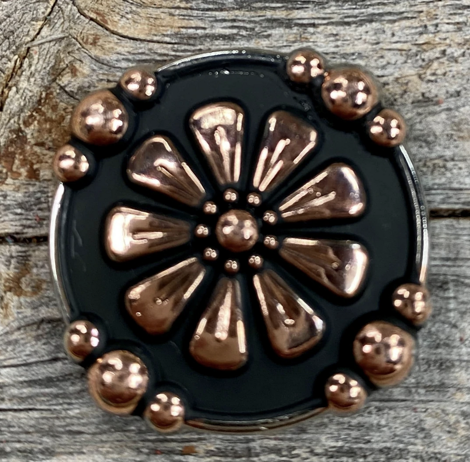 Rodeo Drive 1.25" Copper Flower Concho