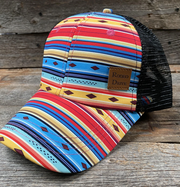 Rodeo Drive Aztec Ponytail Trucker Cap