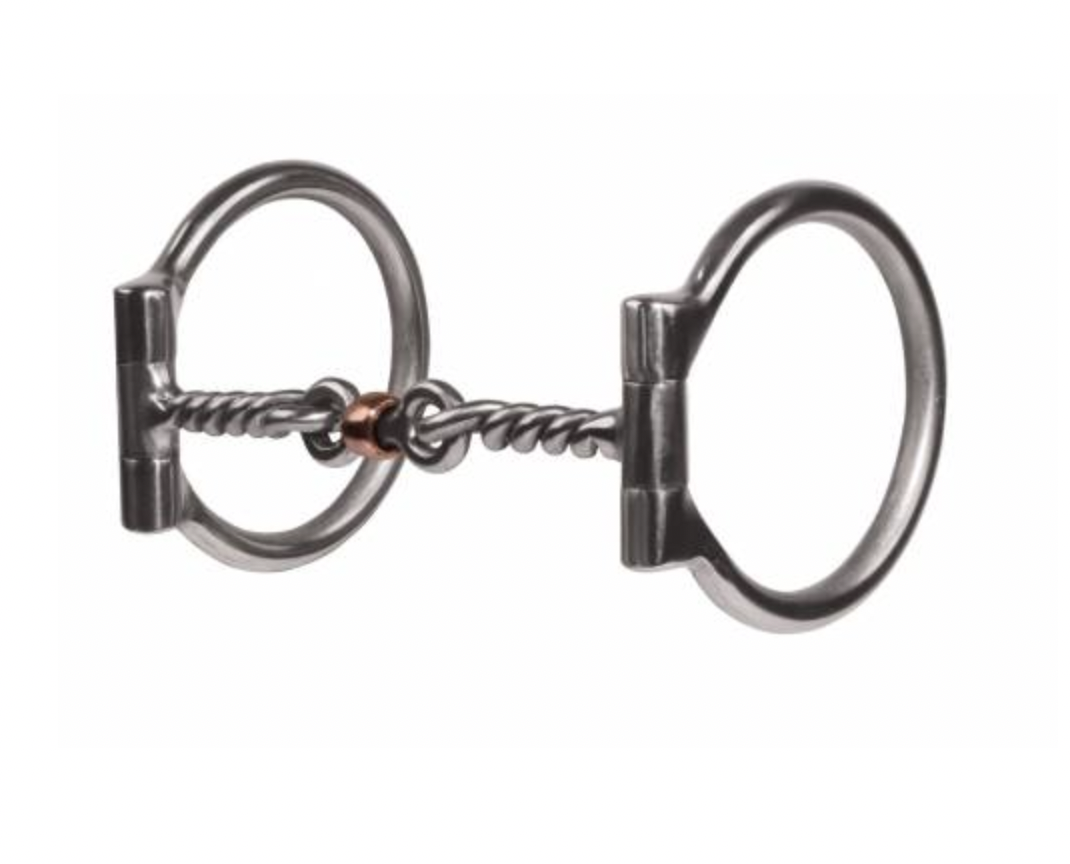 Professional's Choice Twisted Wire D Ring Snaffle.