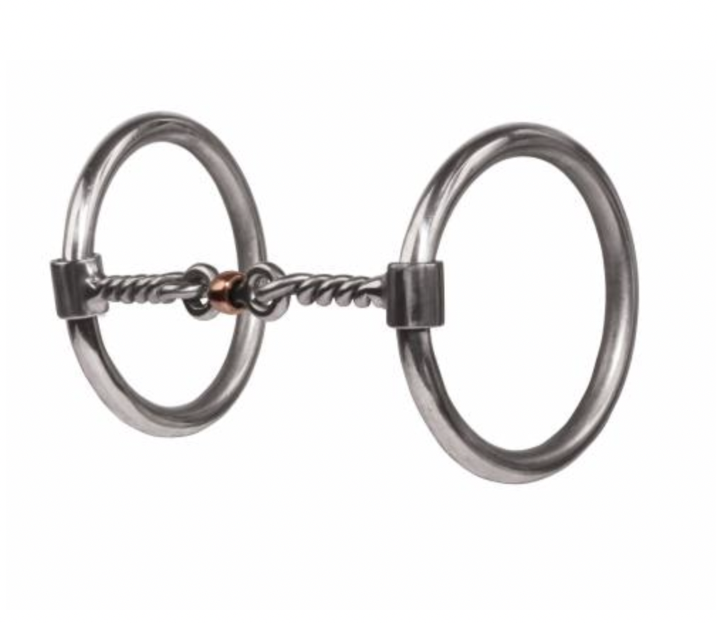 Professional's Choice O Ring Twisted Wire Snaffle.