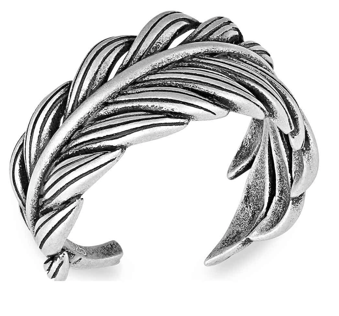 Montana Silversmith's Frayed Singleton Wrap Ring.