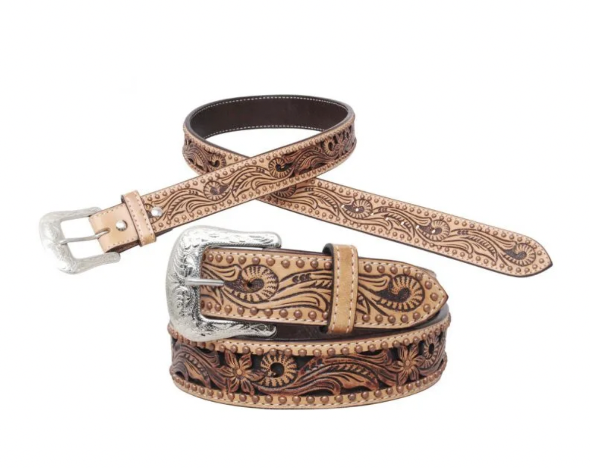 Circle Y TX Flower Classic Belt