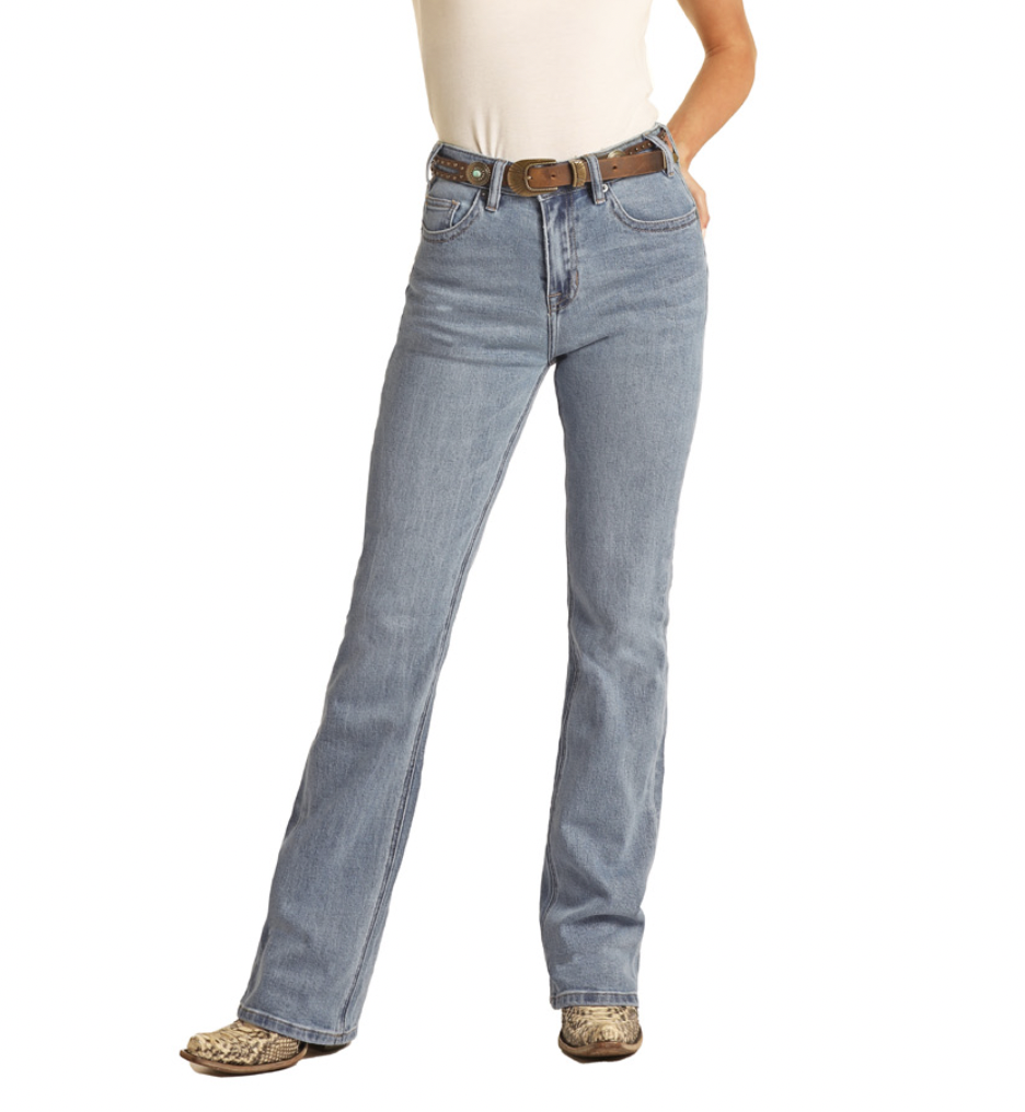 Rock & Roll Denim Ladies High Rise Bootcut Jean C3