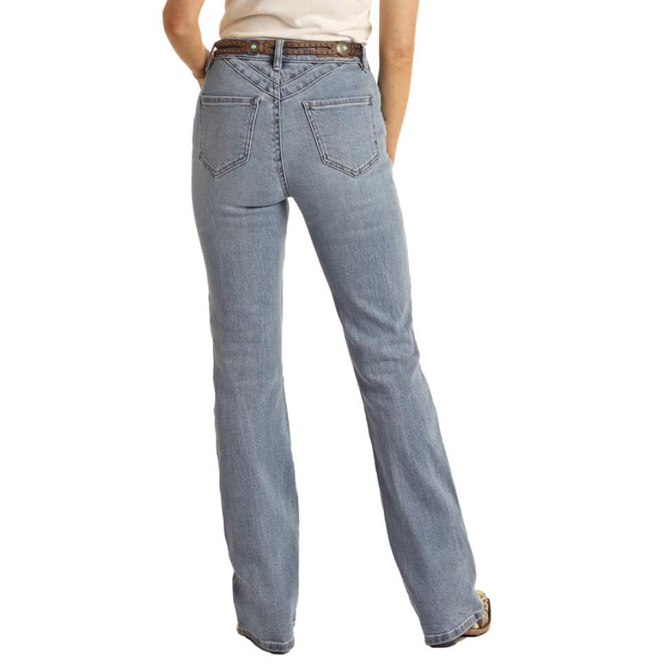 Rock & Roll Denim Ladies High Rise Bootcut Jean C3