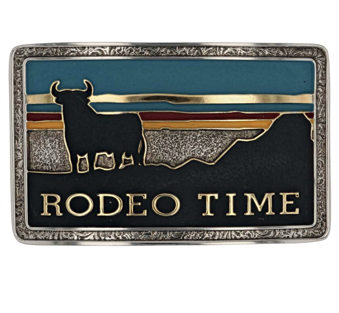 Montana Silversmiths Rodeo Time Buckle.