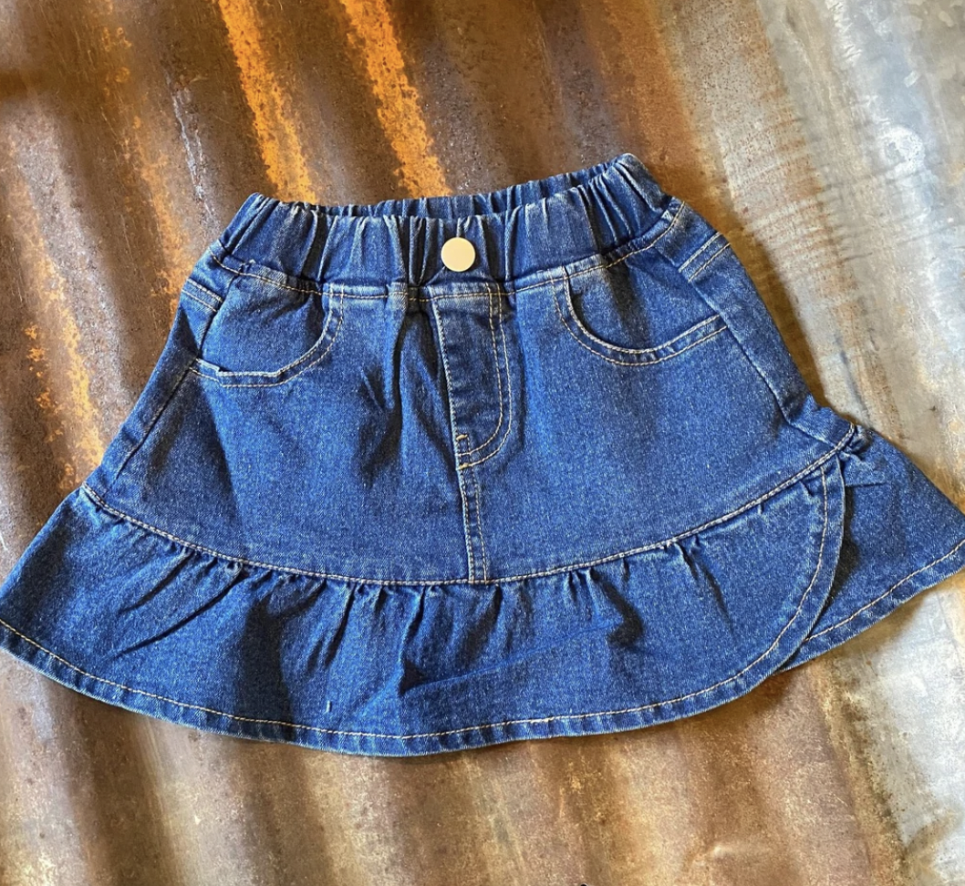 Shea Baby Girl's Denim Skirt